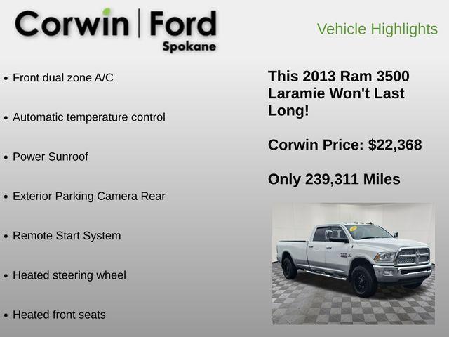 used 2013 Ram 3500 car, priced at $22,368