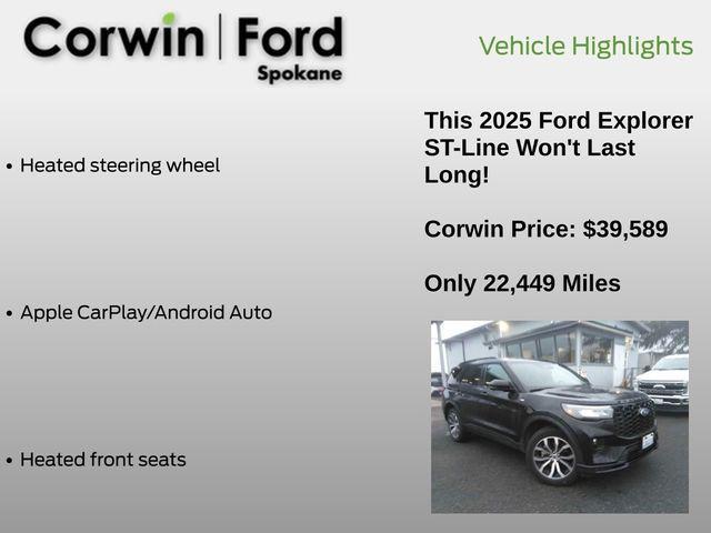 used 2025 Ford Explorer car, priced at $39,589