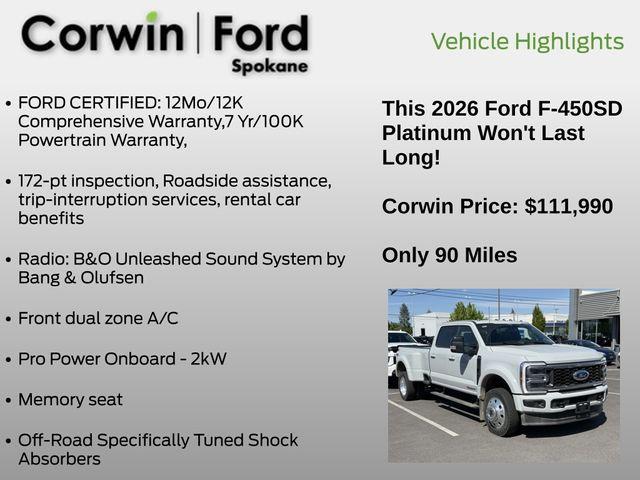 used 2026 Ford F-450 car, priced at $111,990