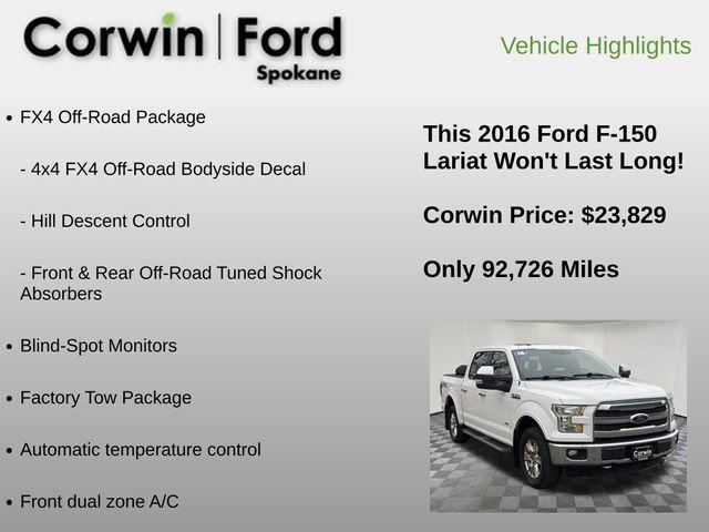 used 2016 Ford F-150 car, priced at $23,829