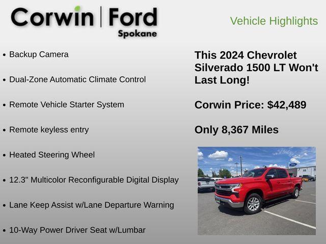 used 2024 Chevrolet Silverado 1500 car, priced at $42,689