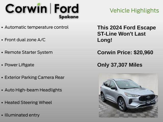 used 2024 Ford Escape car, priced at $20,960