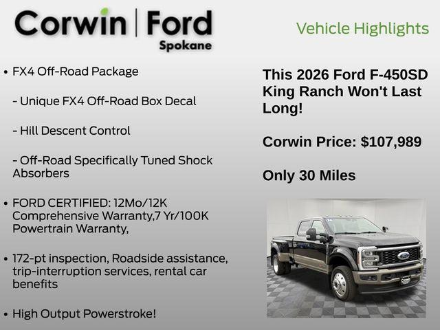 used 2026 Ford F-450 car, priced at $107,989