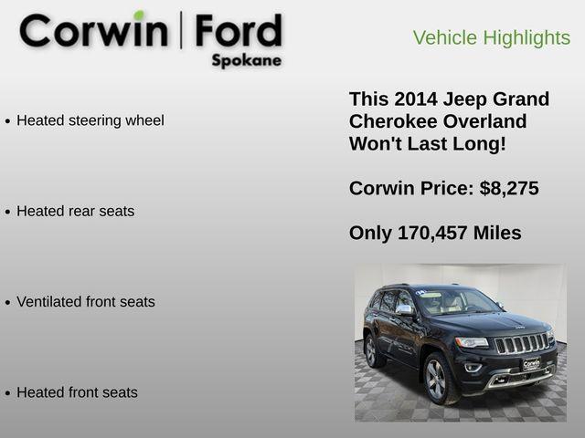 used 2014 Jeep Grand Cherokee car, priced at $8,275