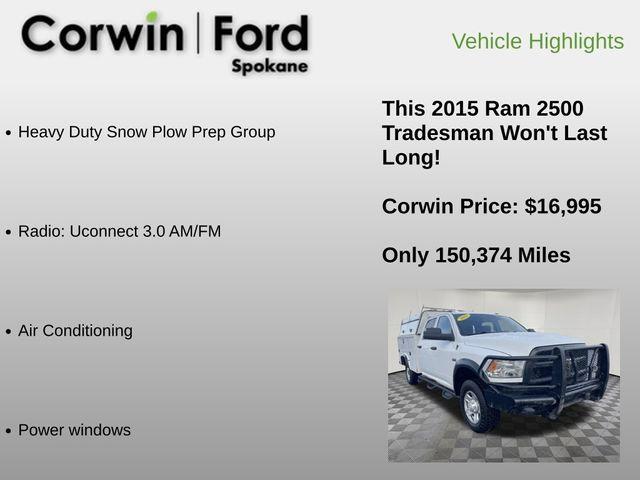 used 2015 Ram 2500 car, priced at $16,995