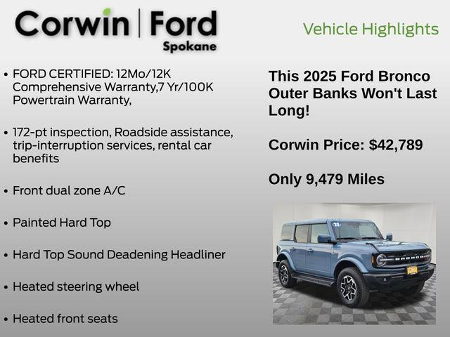 used 2025 Ford Bronco car, priced at $42,789