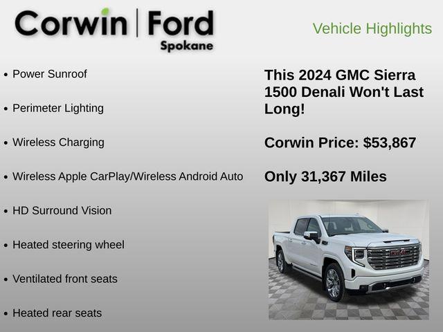 used 2024 GMC Sierra 1500 car, priced at $53,867