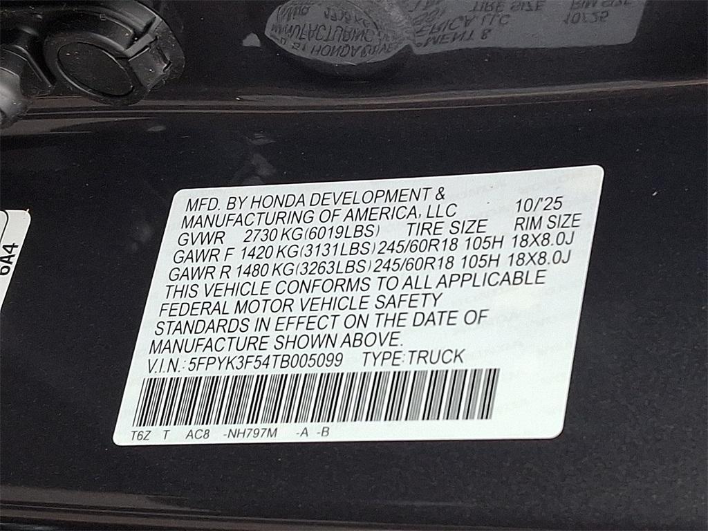 new 2026 Honda Ridgeline car, priced at $44,890