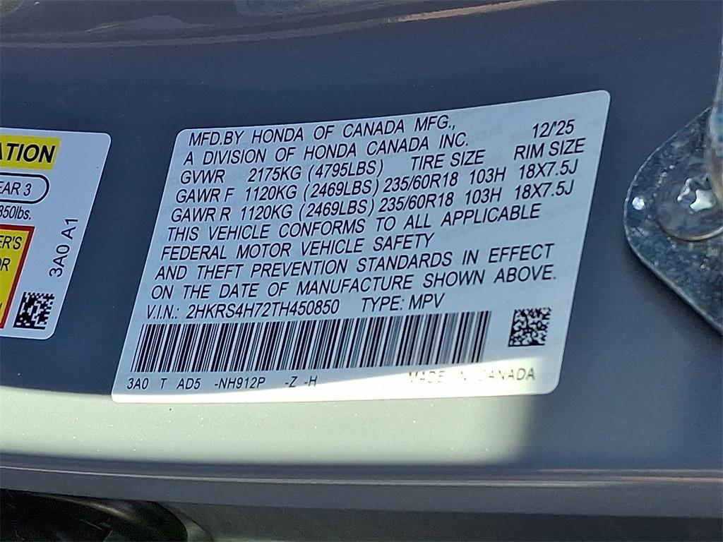 new 2026 Honda CR-V car, priced at $38,805