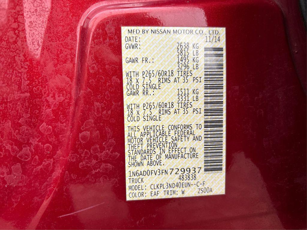 used 2015 Nissan Frontier car, priced at $18,995