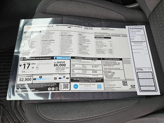 new 2026 Chevrolet Silverado 1500 car, priced at $49,344