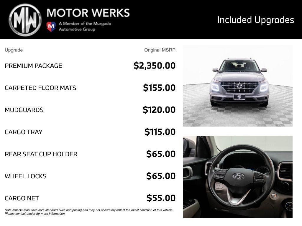 used 2021 Hyundai Venue car, priced at $15,000