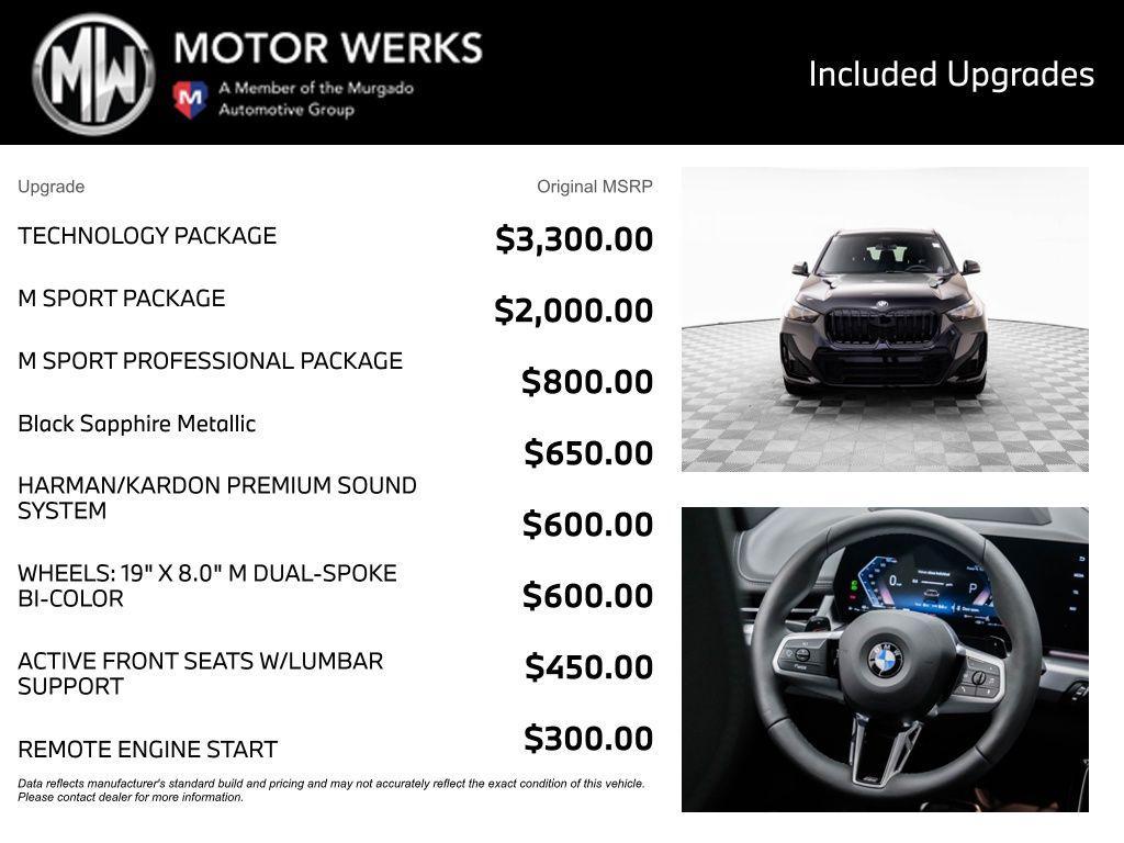 new 2025 BMW X1 car, priced at $51,625