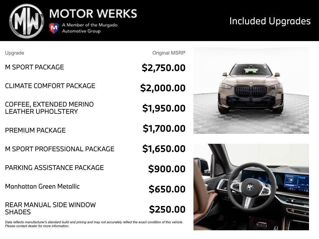 new 2026 BMW X5 car, priced at $84,175