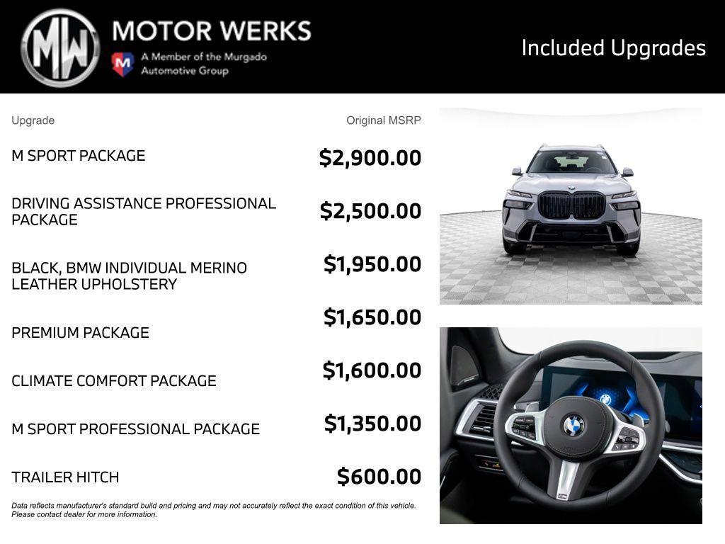 new 2026 BMW X7 car, priced at $101,230