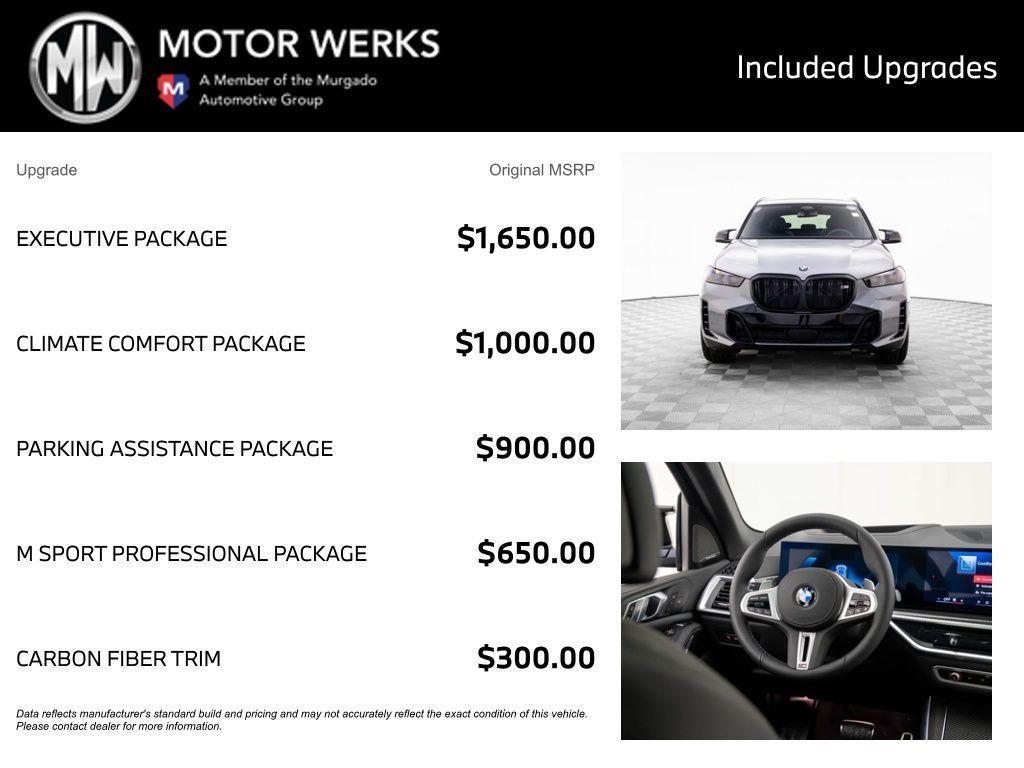 new 2026 BMW X5 car, priced at $98,275