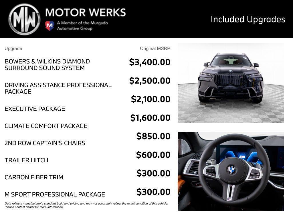 new 2027 BMW X7 car, priced at $129,667