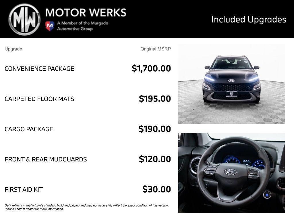 used 2022 Hyundai Kona car, priced at $17,500