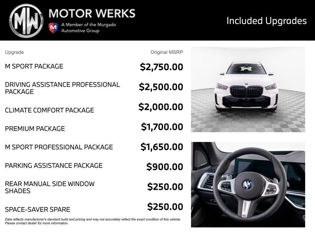 new 2026 BMW X5 car, priced at $84,212
