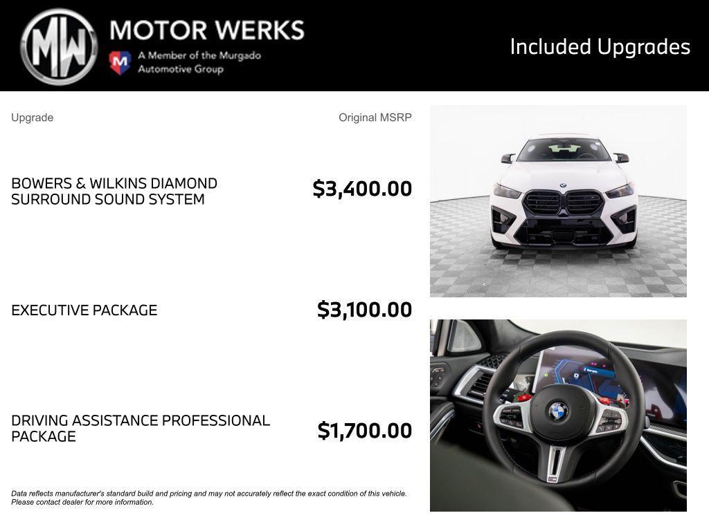 new 2026 BMW X6 M car, priced at $144,662