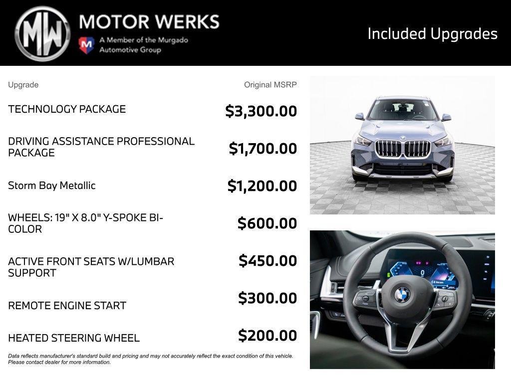 new 2025 BMW X1 car, priced at $50,275