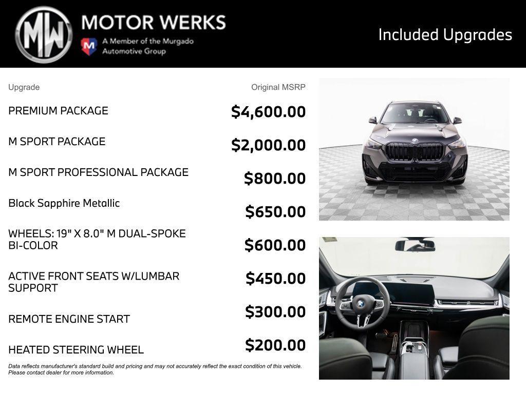 new 2025 BMW X1 car, priced at $52,125