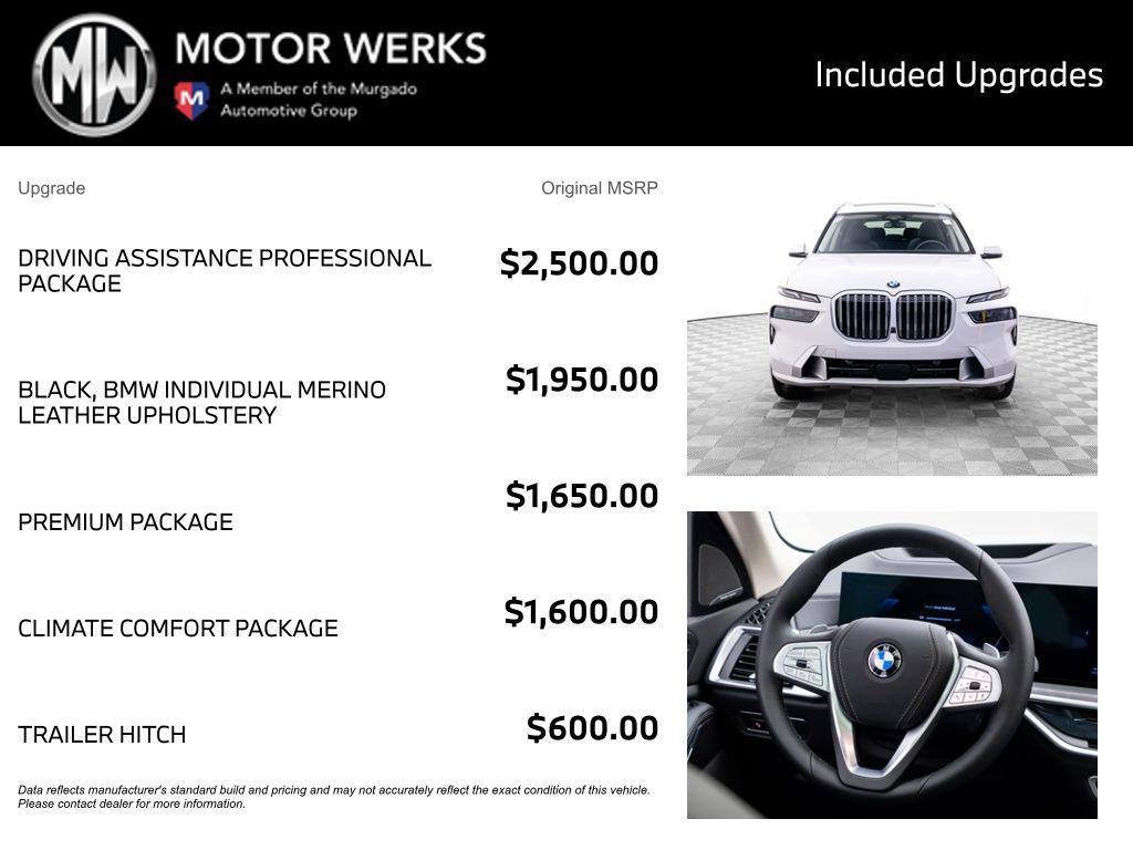 new 2026 BMW X7 car, priced at $97,762