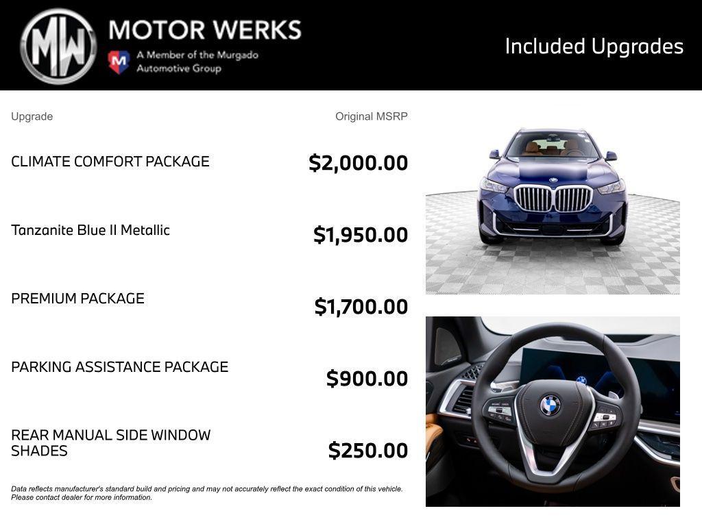 new 2026 BMW X5 car, priced at $79,962
