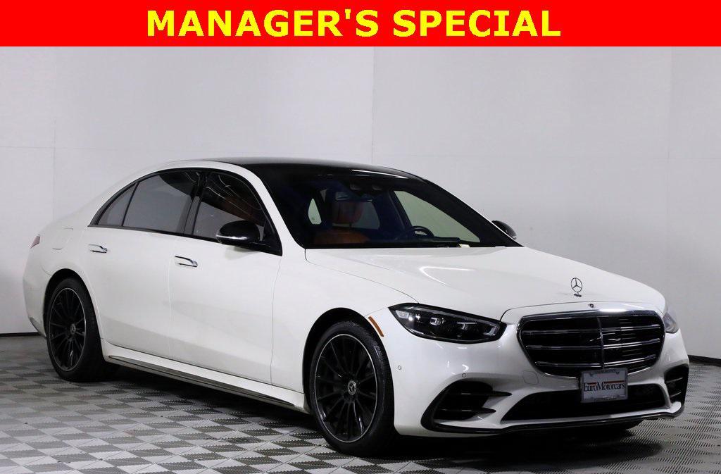 used 2023 Mercedes-Benz S-Class car, priced at $68,997