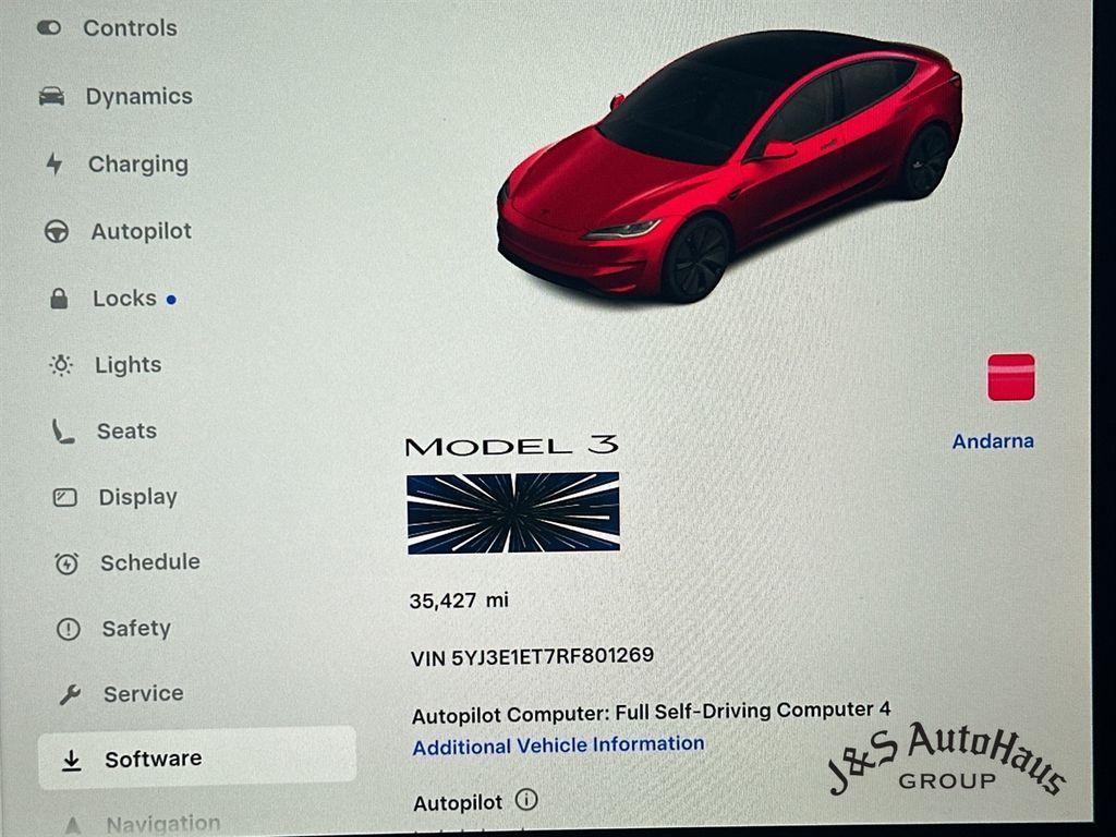 used 2024 Tesla Model 3 car, priced at $40,995