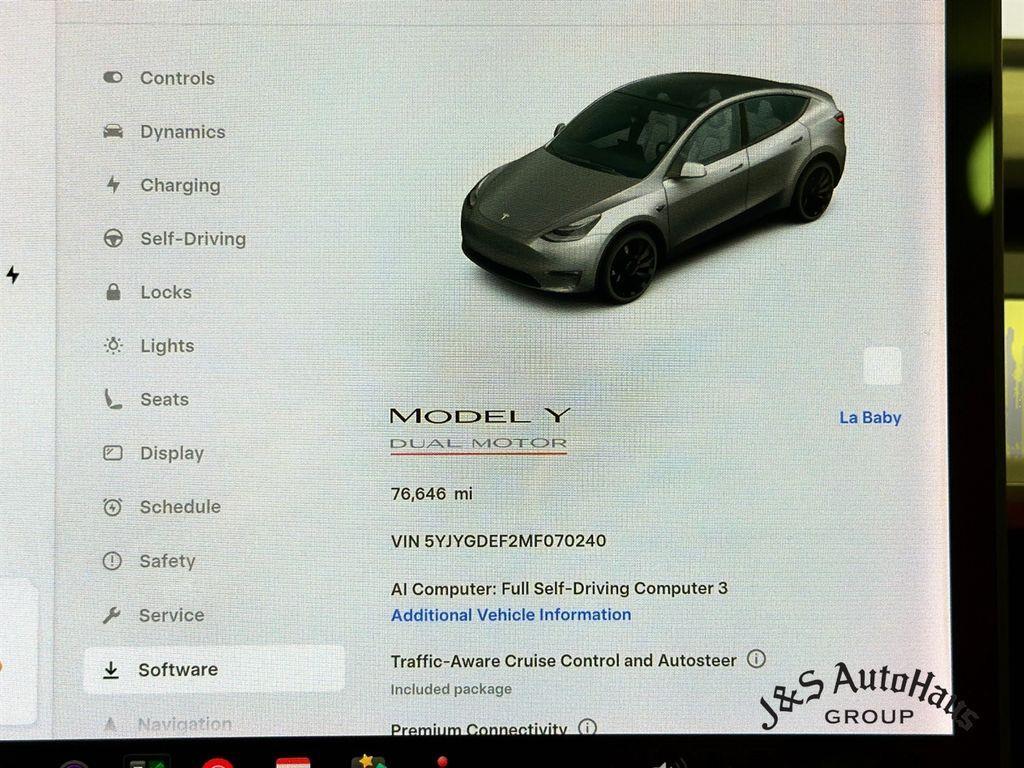 used 2021 Tesla Model Y car, priced at $30,490