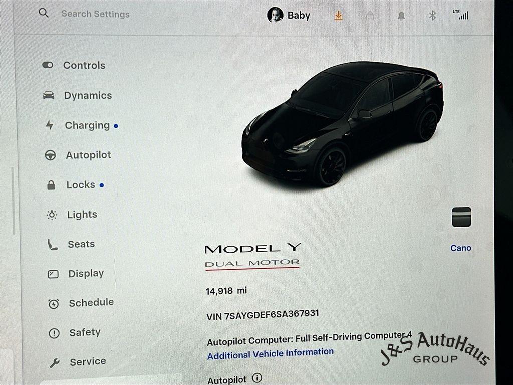 used 2025 Tesla Model Y car, priced at $42,995
