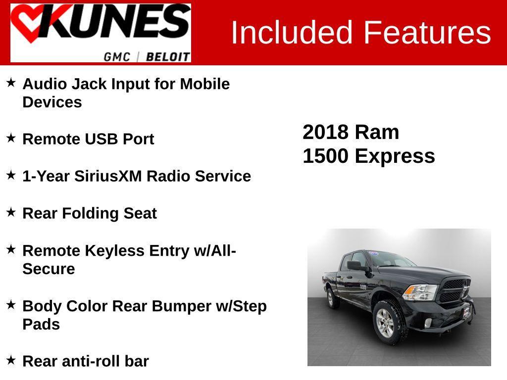 used 2018 Ram 1500 car, priced at $18,516