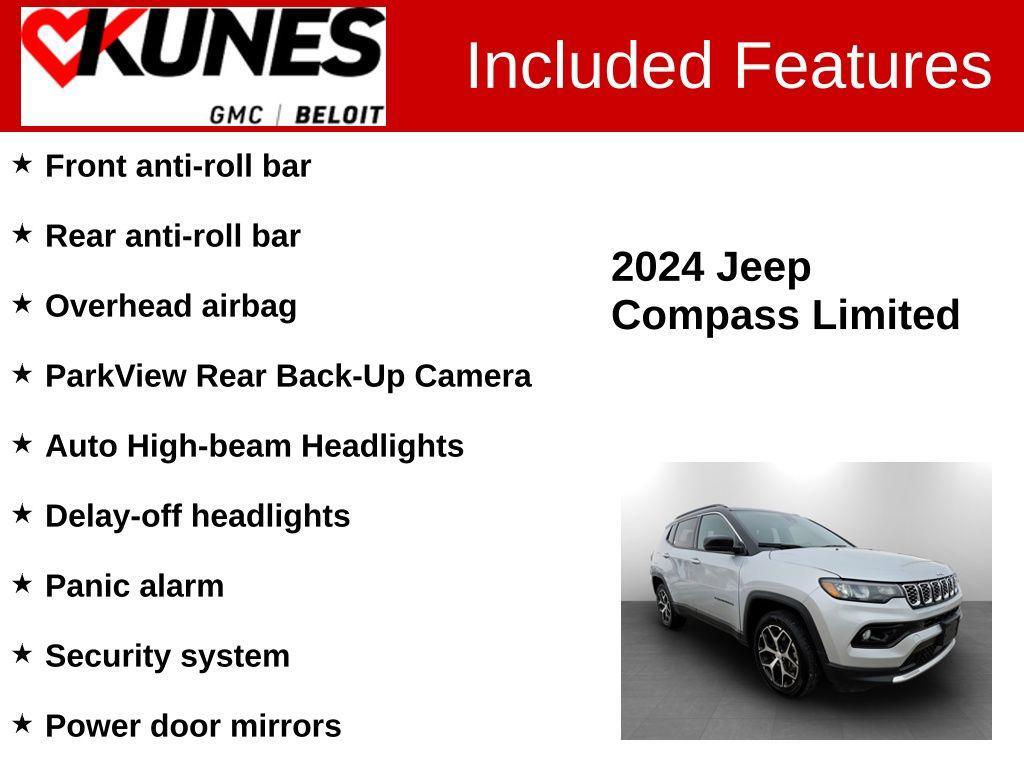 used 2024 Jeep Compass car, priced at $21,919