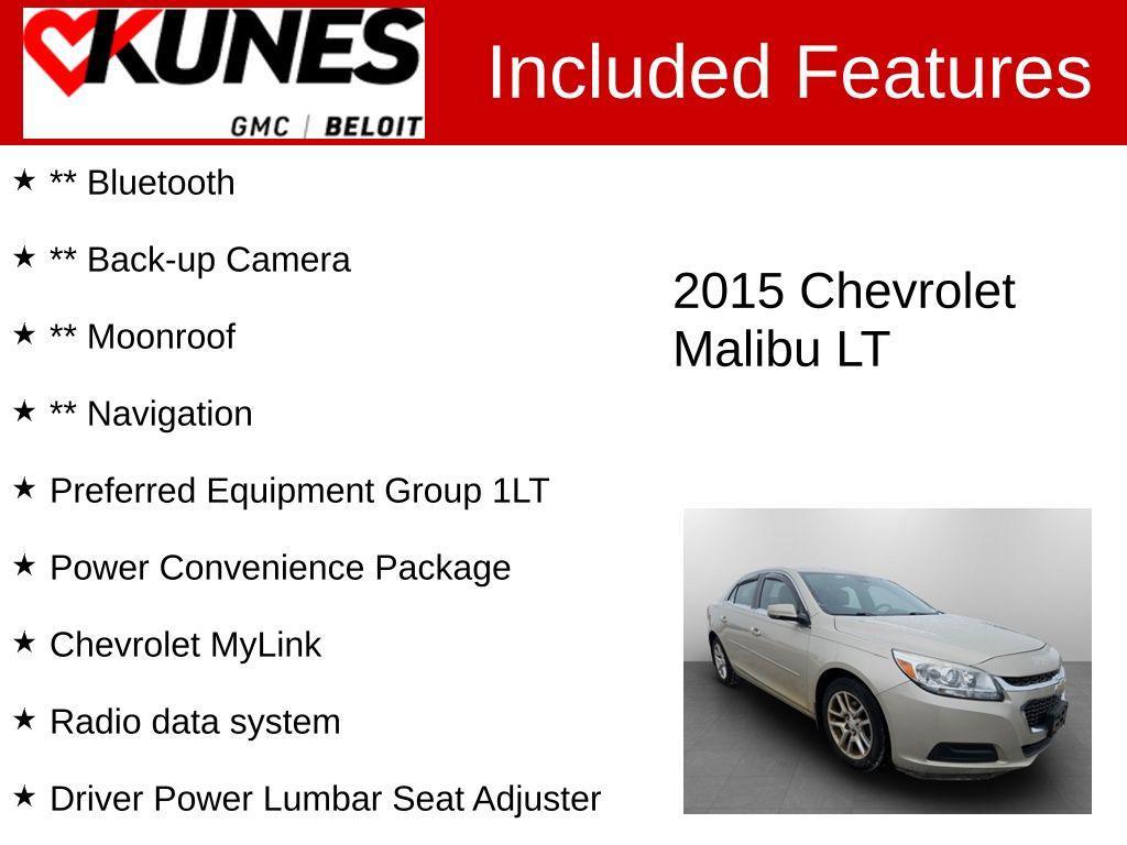 used 2015 Chevrolet Malibu car, priced at $7,374