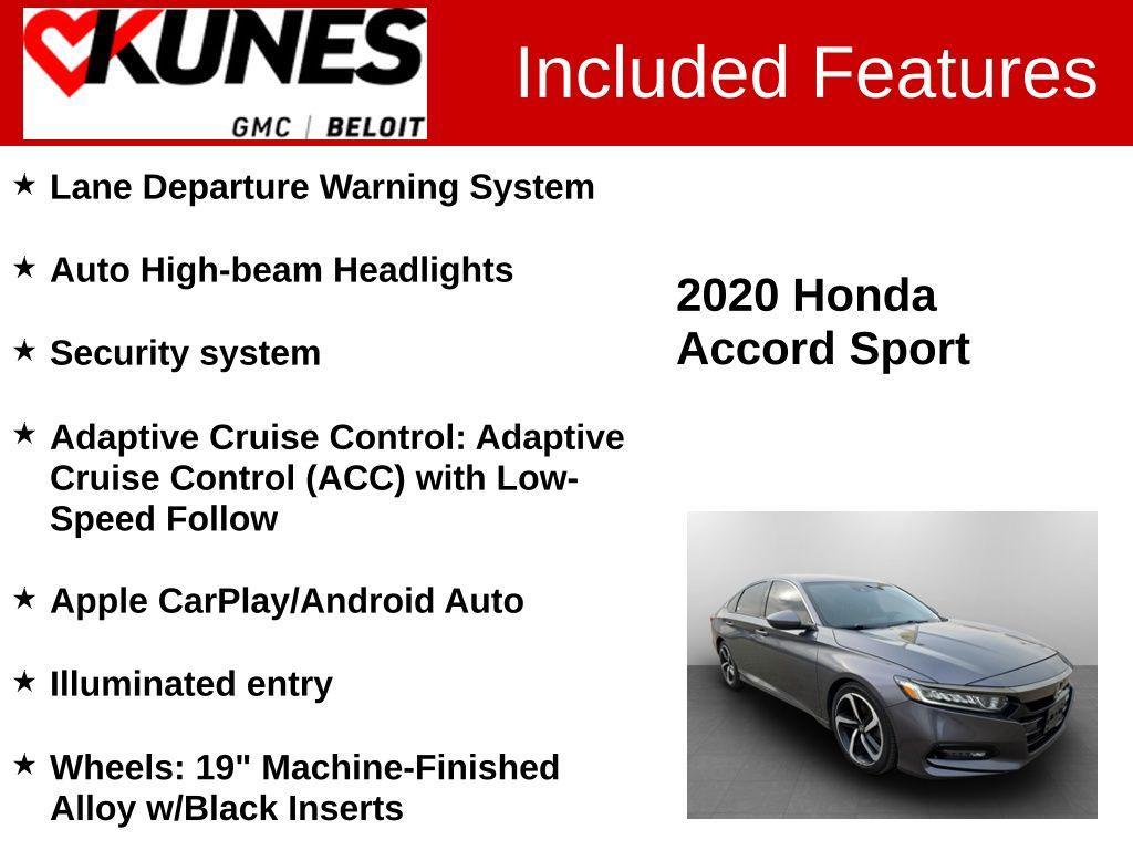 used 2020 Honda Accord car, priced at $20,204