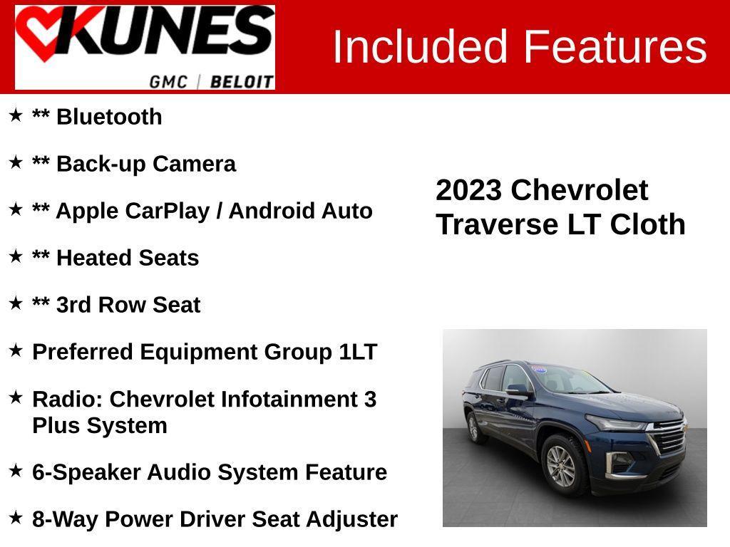 used 2023 Chevrolet Traverse car, priced at $28,435