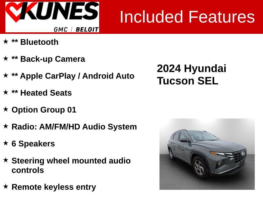 used 2024 Hyundai Tucson car, priced at $18,379