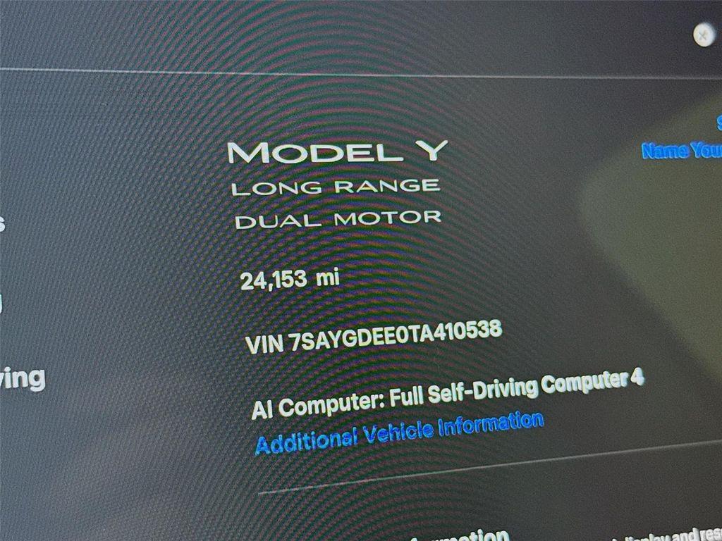 used 2026 Tesla Model Y car, priced at $48,500