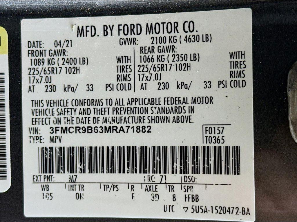 used 2021 Ford Bronco Sport car, priced at $18,984