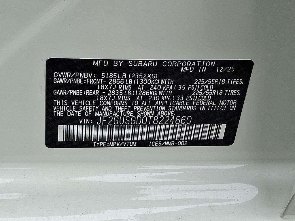 new 2026 Subaru Crosstrek car, priced at $34,144