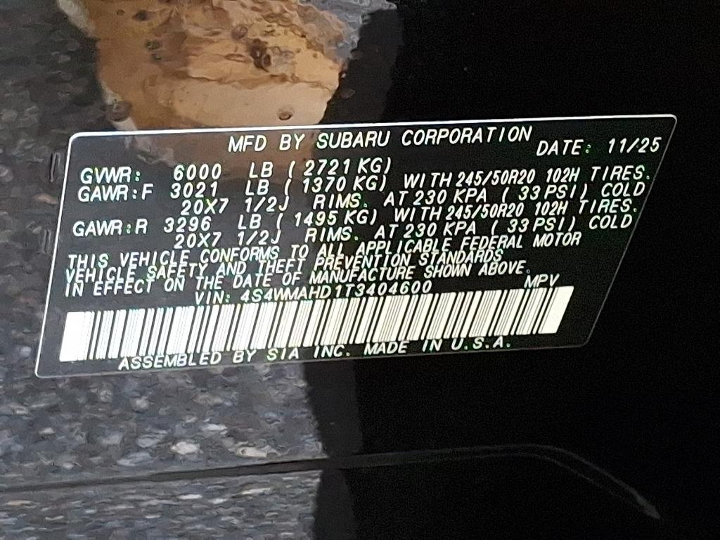 new 2026 Subaru Ascent car, priced at $47,901