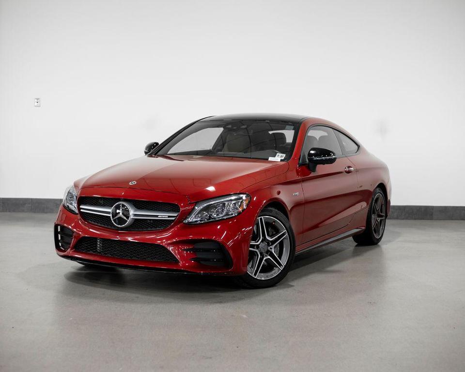 used 2022 Mercedes-Benz AMG C 43 car, priced at $49,995