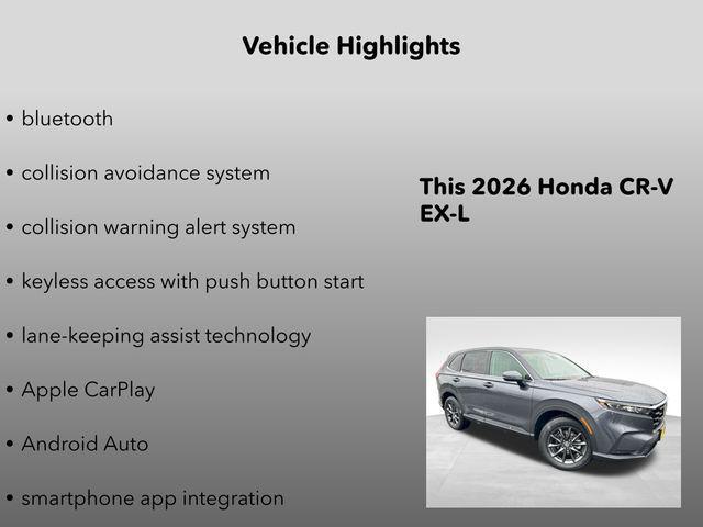 new 2026 Honda CR-V car, priced at $38,350