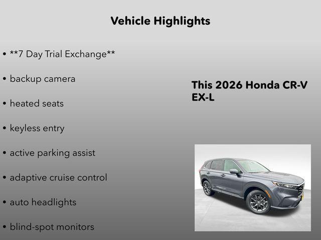 new 2026 Honda CR-V car, priced at $38,350