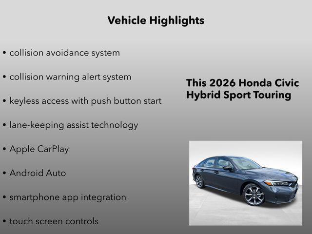 new 2026 Honda Civic Hybrid car, priced at $33,790