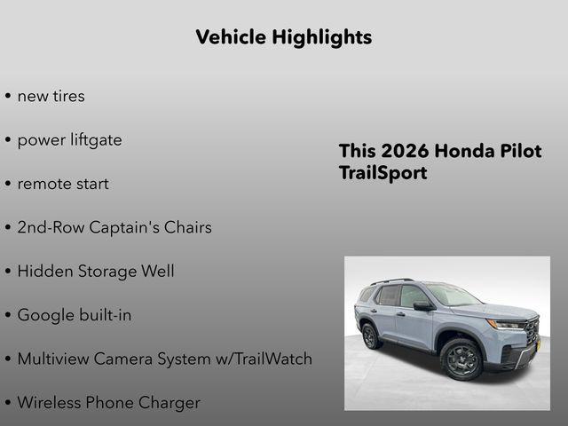 new 2026 Honda Pilot car, priced at $52,345