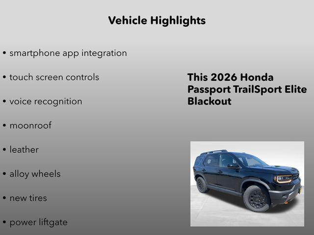 new 2026 Honda Passport car, priced at $55,545