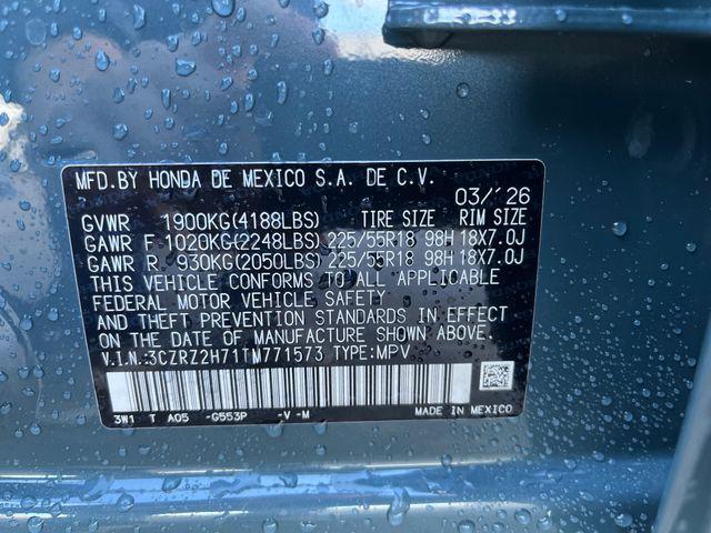 new 2026 Honda HR-V car, priced at $33,755