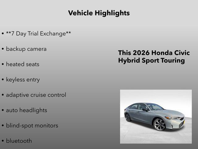 new 2026 Honda Civic Hybrid car, priced at $32,000